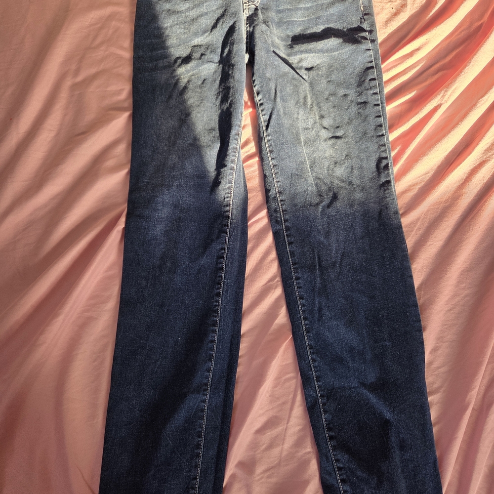 Women's Straight Leg Jeans - Blue